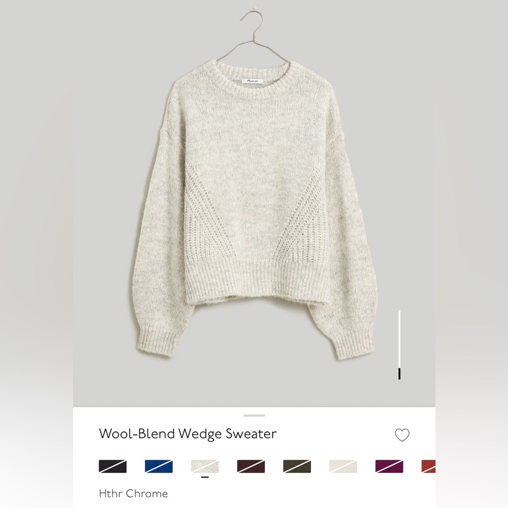 Madewell Woolf-Blend Wedge Sweater